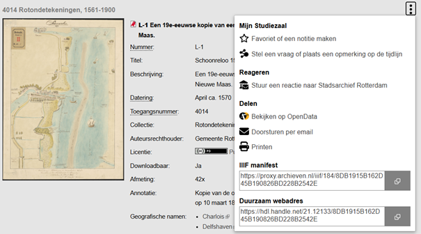 Het delen van beelden met IIIF